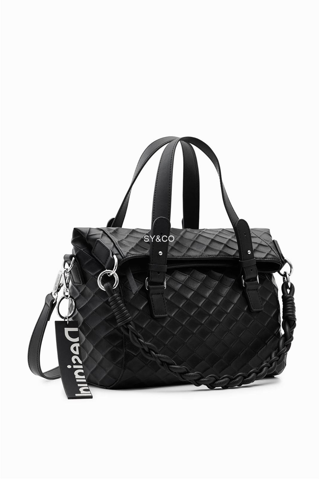 Bolso Desigual relieve rombos negro 23SAXP66 Blogy - Imagen 1