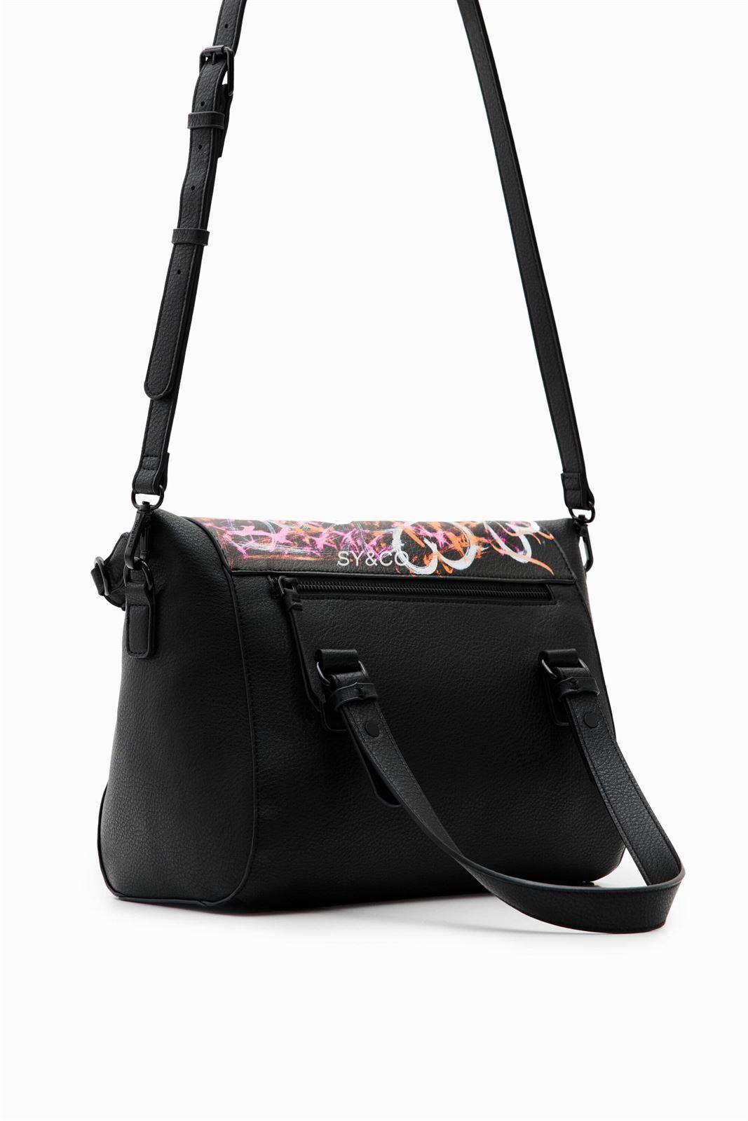 Bolso Desigual solapa corazones 22WAXPAZ Radical Love - Imagen 4