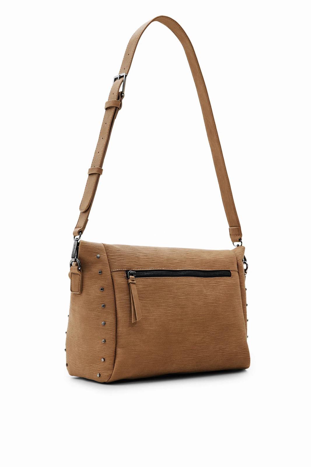 Bolso Desigual taupe relieve estrella Aquiles 23WAXP55 - Imagen 2