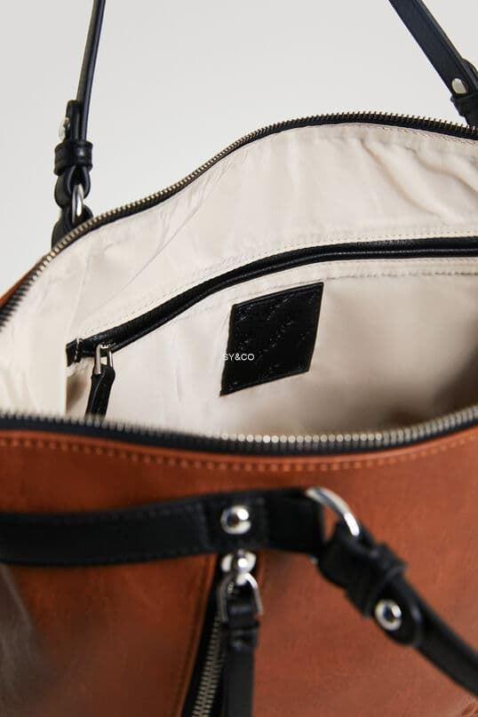 Bolso grande Desigual Half Logo 22SAXPAC cuero - Imagen 6