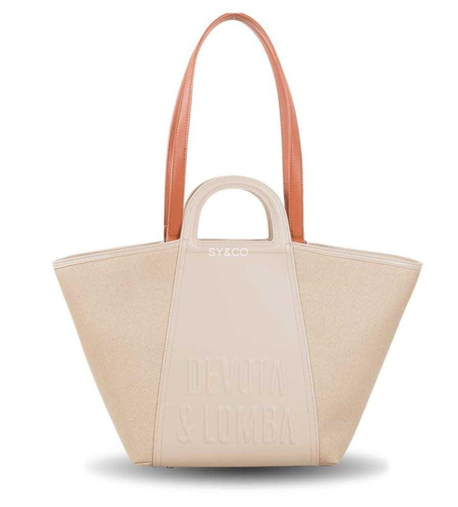 Bolso grande Devota & lomba Hang beige - Imagen 1