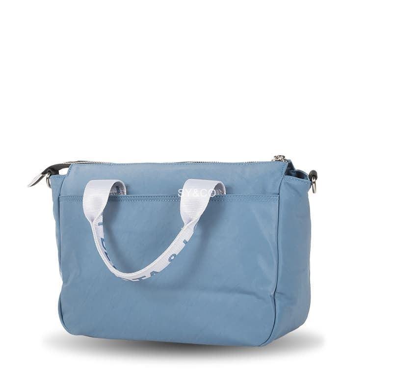 Bolso mano nylon Devota & Lomba azul Duo - Imagen 2