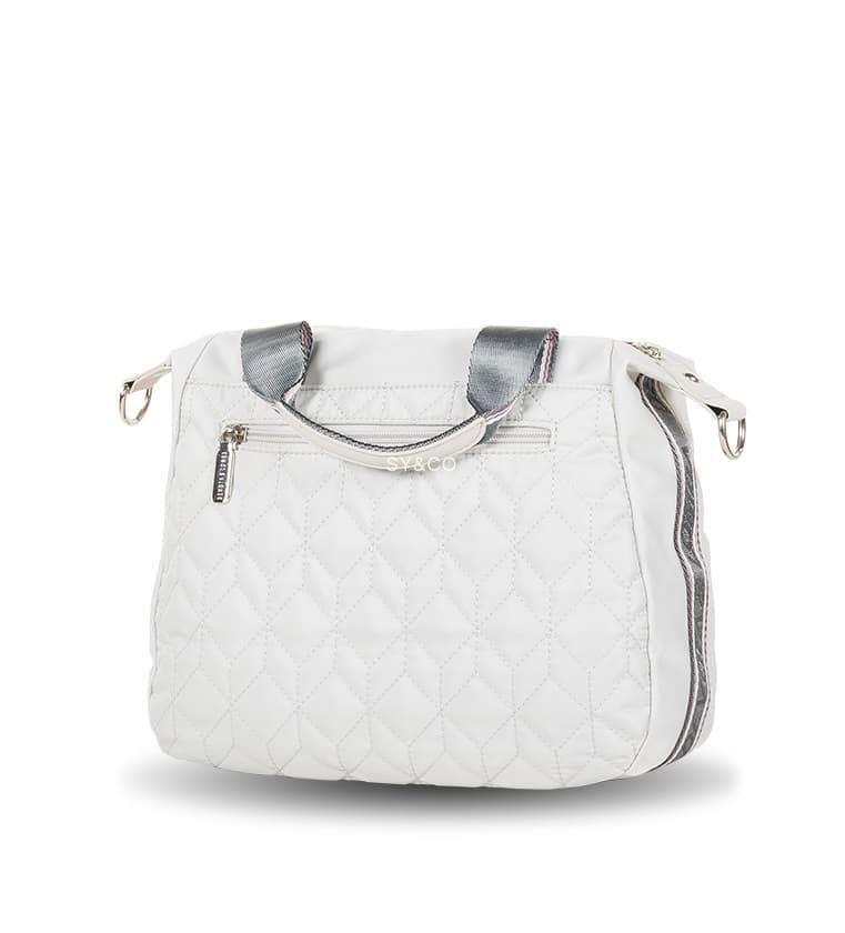 Bolso mano nylon Devota & Lomba beige Slash - Imagen 3