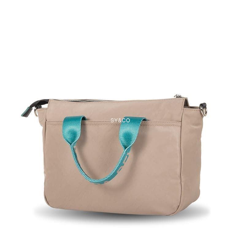 Bolso mano nylon Devota & Lomba taupe Duo - Imagen 2