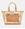 Bolso mano triple compartimento Anekke verde y beige Amazonia - Imagen 2