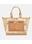 Bolso mano triple compartimento Anekke verde y beige Amazonia - Imagen 2