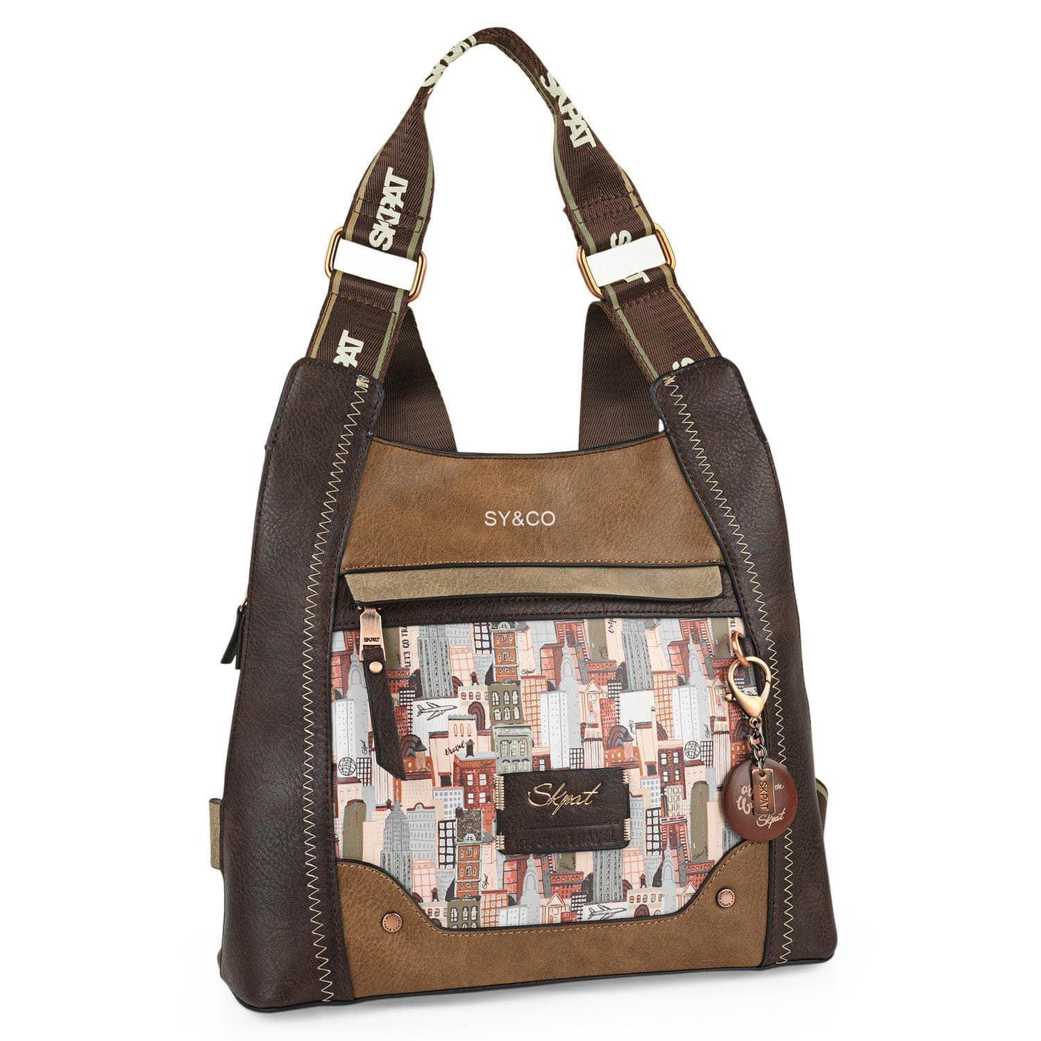 Bolso Mochila antirrobo Skpat Building marrón - Imagen 1