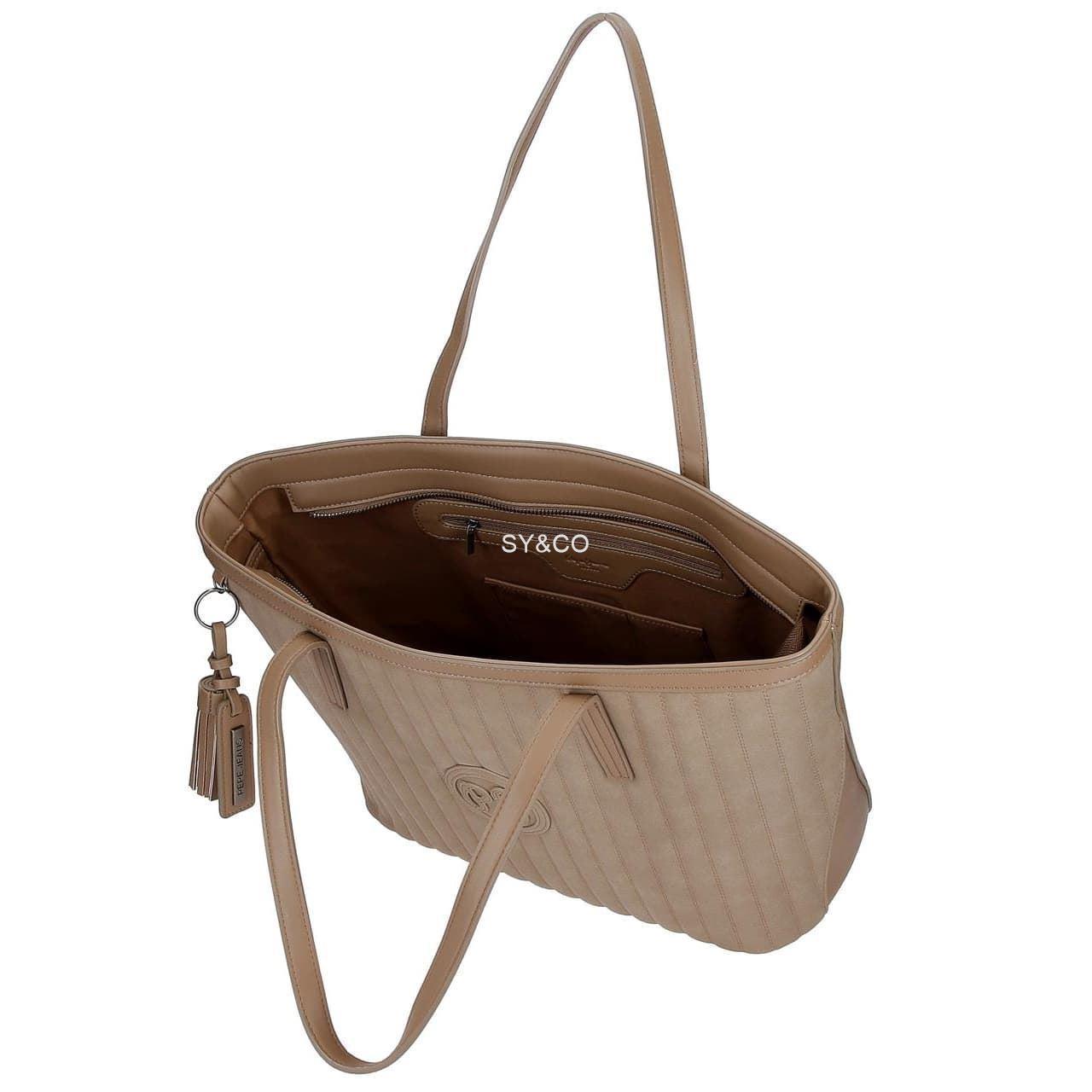 Bolso Pepe Jeans potaordenador Lia kaki - Imagen 4