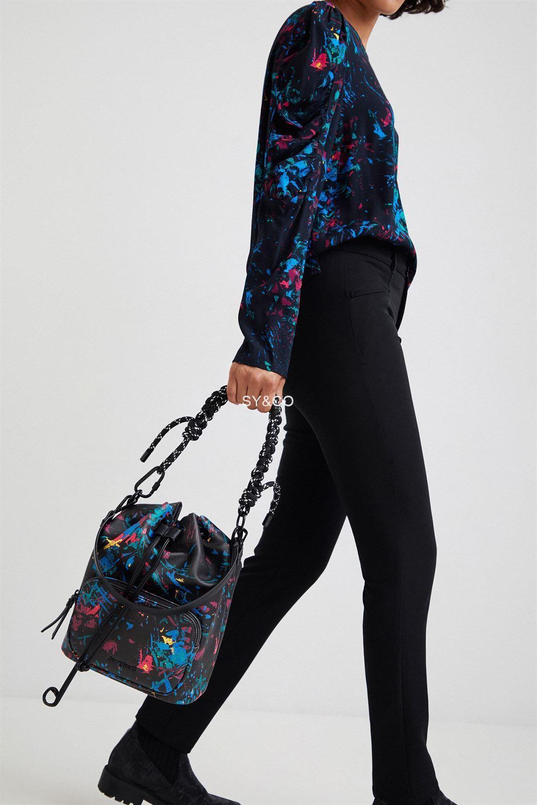 Bolso saco Desigual estampado Virutas 21WAXPAR - Imagen 2