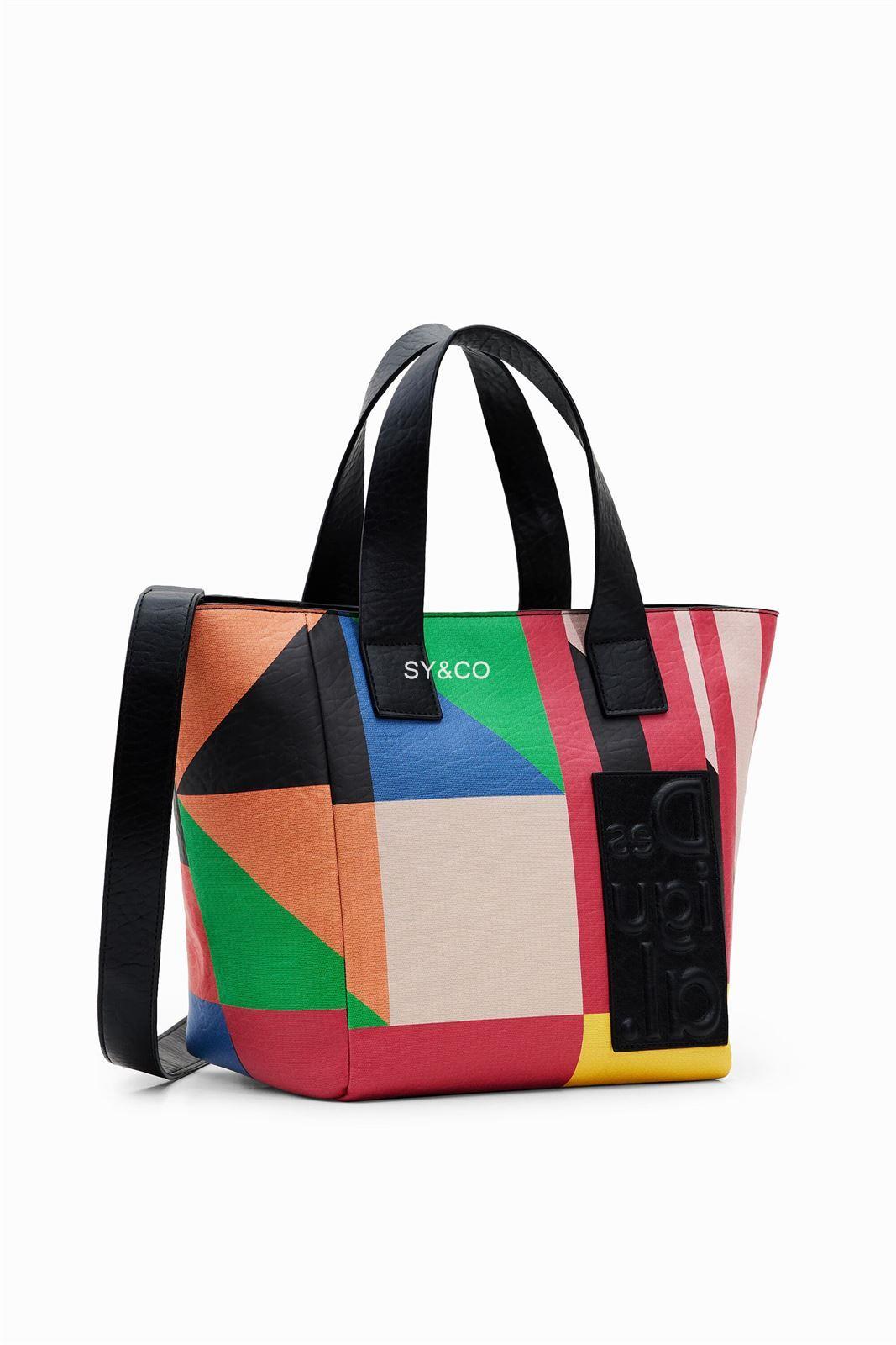 Bolso shopper Desigual geometrico 22WAXPA3 Marametric - Imagen 1