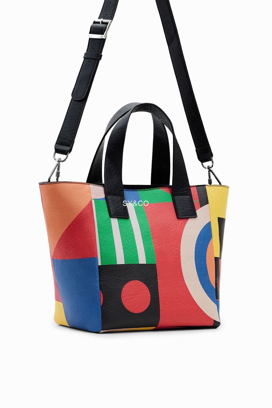 Bolso shopper Desigual geometrico 22WAXPA3 Marametric - Imagen 3