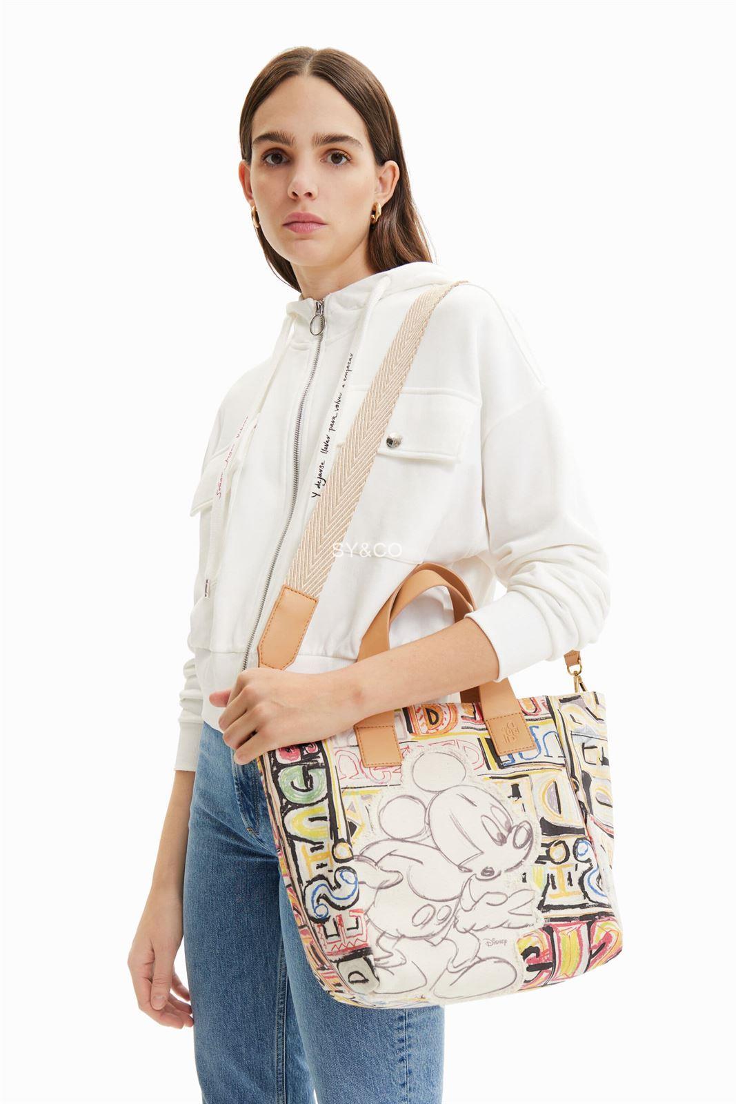 Bolso shopper Desigual Mickey Mouse 23SAXA41 - Imagen 2