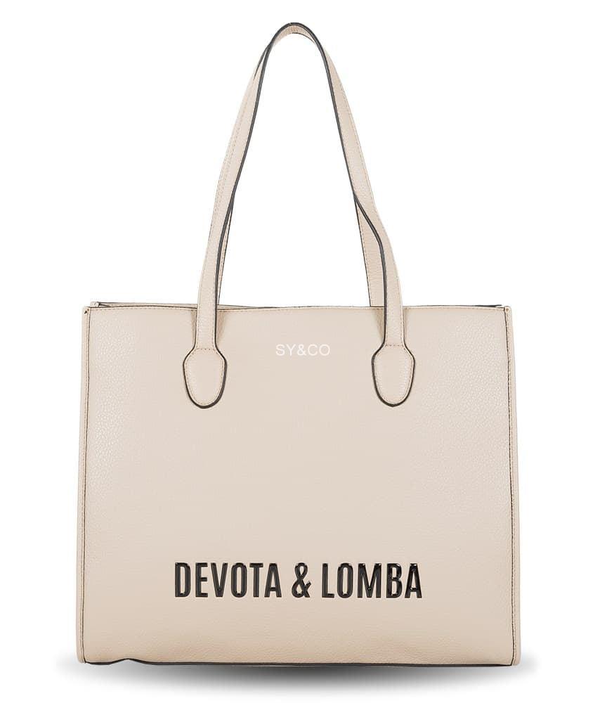Bolso shopper Devota & Lomba beige Impact - Imagen 1