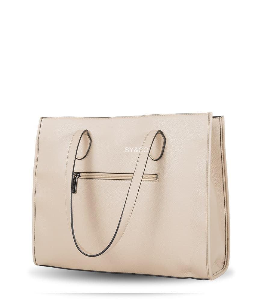 Bolso shopper Devota & Lomba beige Impact - Imagen 3