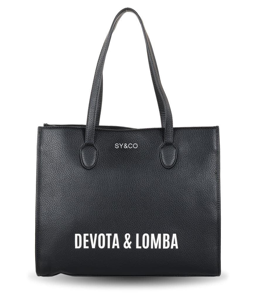 Bolso shopper Devota & Lomba negro Impact - Imagen 1