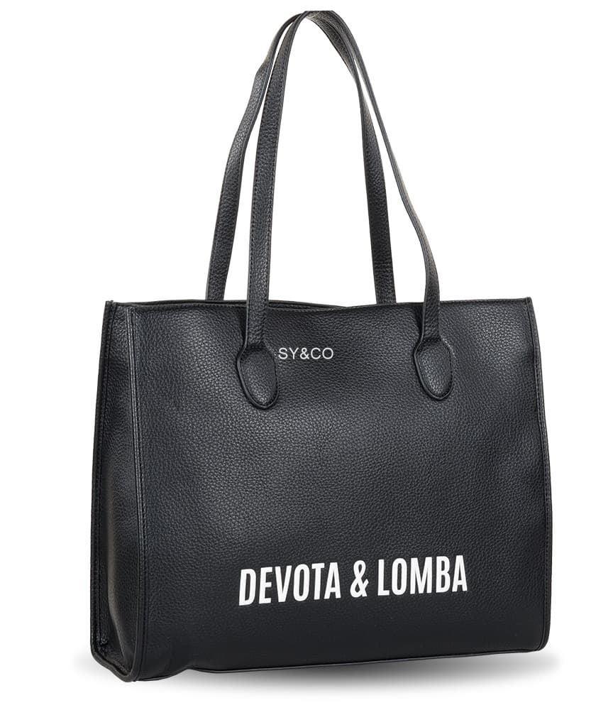 Bolso shopper Devota & Lomba negro Impact - Imagen 2