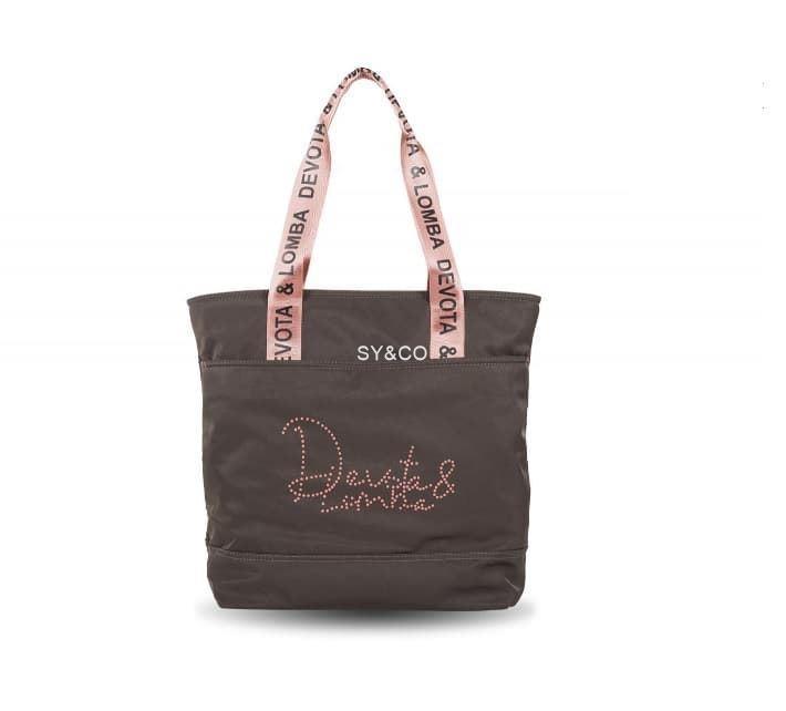 Bolso shopper Devota & Lomba Spot marron - Imagen 1