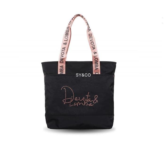 Bolso shopper Devota & Lomba Spot negro - Imagen 1