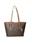 Bolso shopper marron con print logo Cacharel - Imagen 1