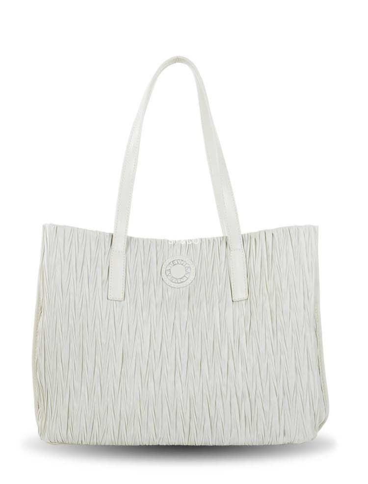 Bolso shopper nylon Devota & Lomba Age beige - Imagen 1