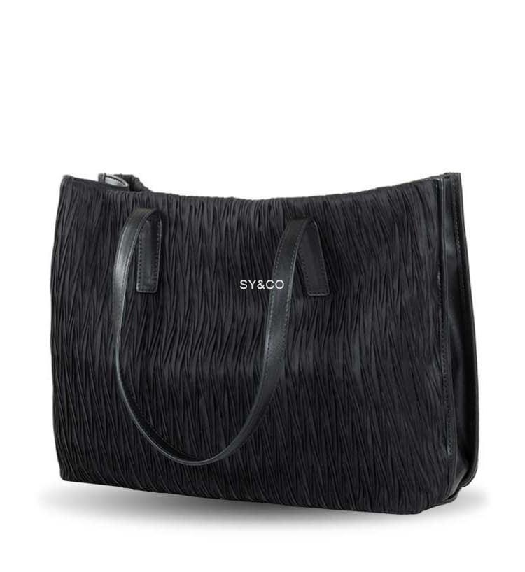 Bolso shopper nylon Devota & Lomba Age negro - Imagen 2