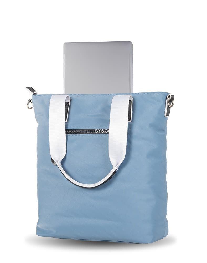 Bolso shopper nylon Devota & Lomba azul Duo - Imagen 2