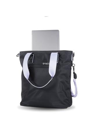 Bolso shopper nylon Ventis negro - Imagen 2