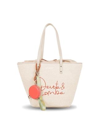 Bolso shopper rafia Devota & Lomba - Imagen 1