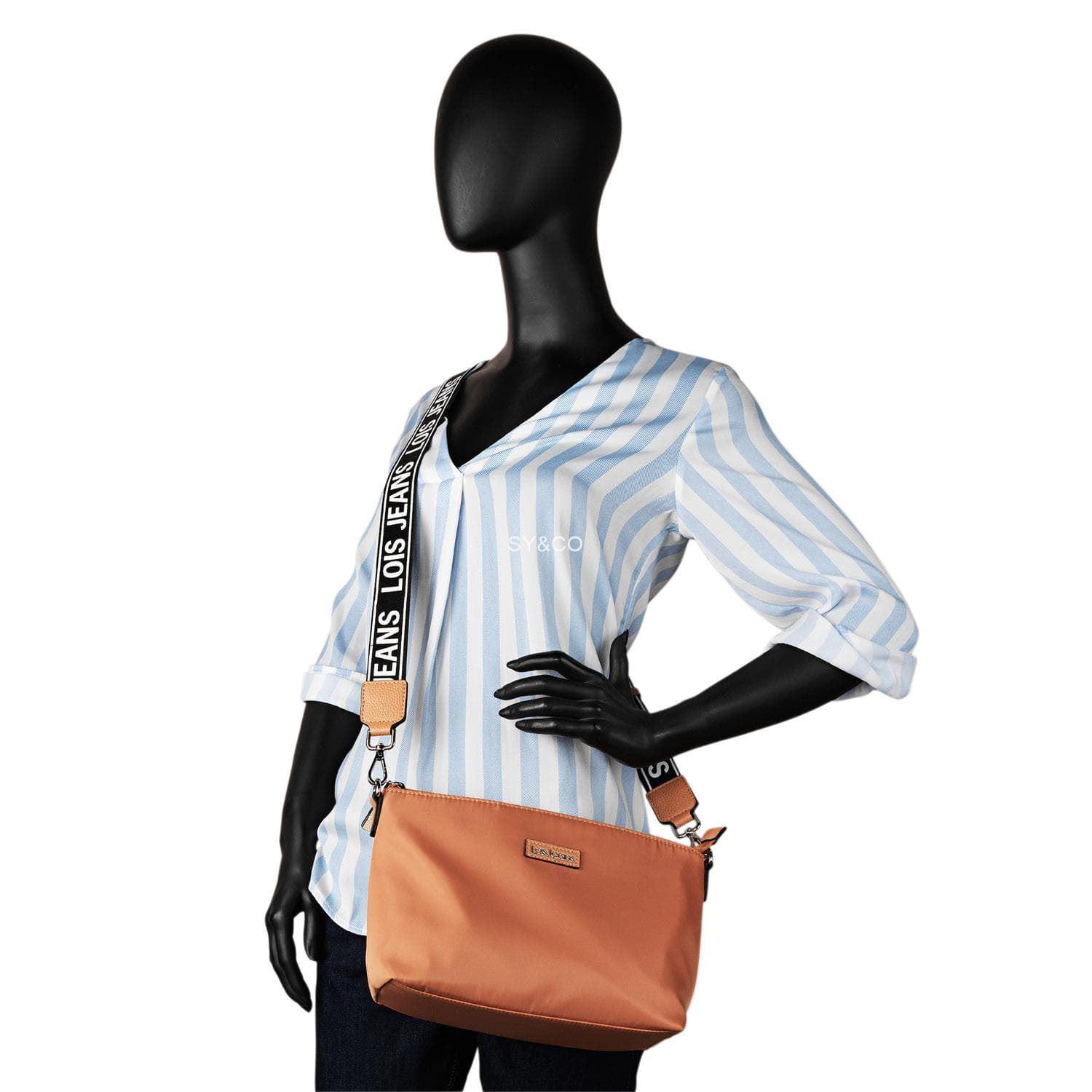 Bolso shopper reversible Lois beige y camel Marcy - Imagen 3