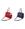 Bolso shopper reversible Lois marino y rojo Marcy - Imagen 1