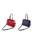 Bolso shopper reversible Lois marino y rojo Marcy - Imagen 1