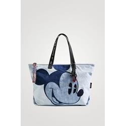 Bolsos shopper Desigual patch Mickey Mouse denim 22SAXD10 - Imagen 1