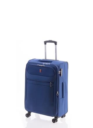 Maleta 4 ruedas mediana extensible Gladiator 3D azul 68CM - Imagen 1