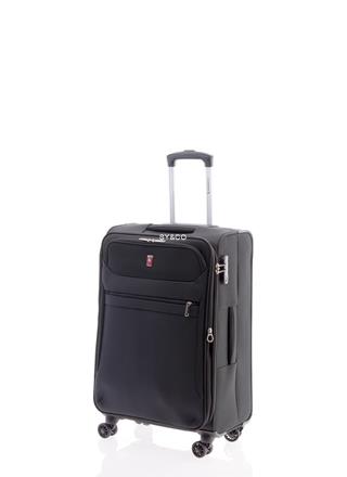 Maleta 4 ruedas mediana extensible Gladiator 3D negro 68CM - Imagen 1