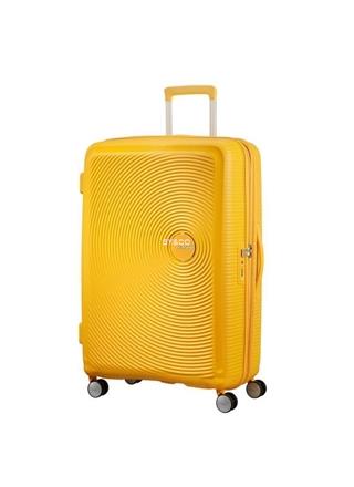 Maleta American Tourister Soundbox amarillo 67cm - Imagen 1
