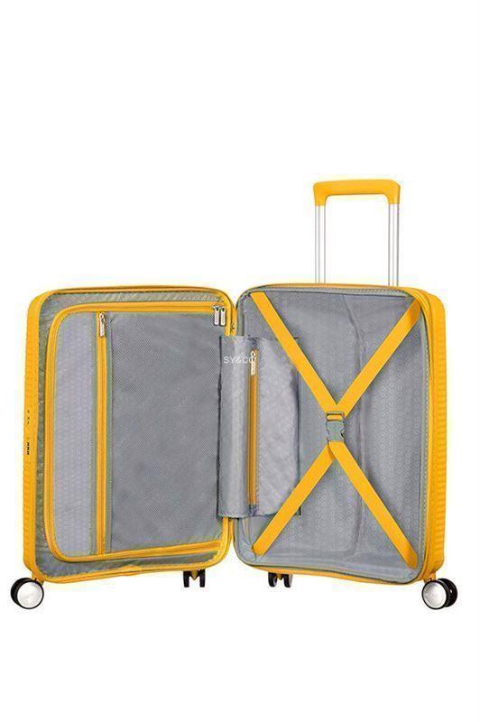 Maleta American Tourister Soundbox amarillo 67cm - Imagen 2