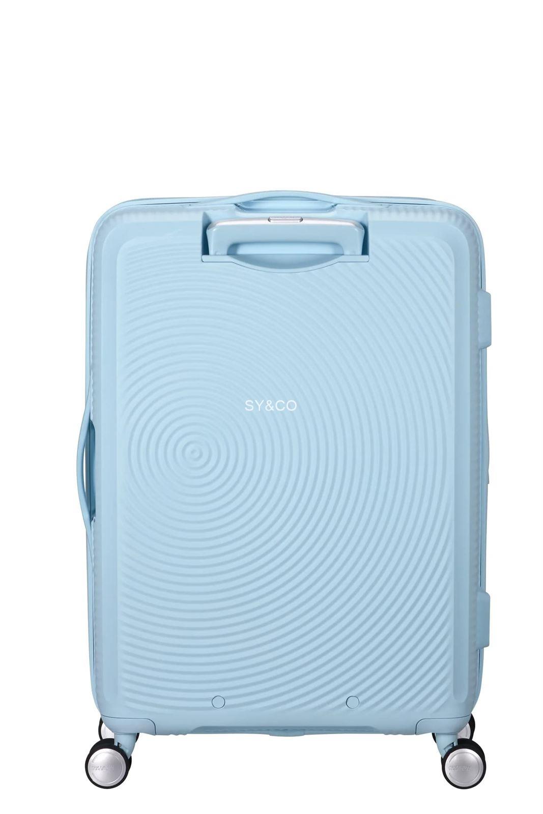 Maleta American Tourister Soundbox azul pastel 67cm - Imagen 2