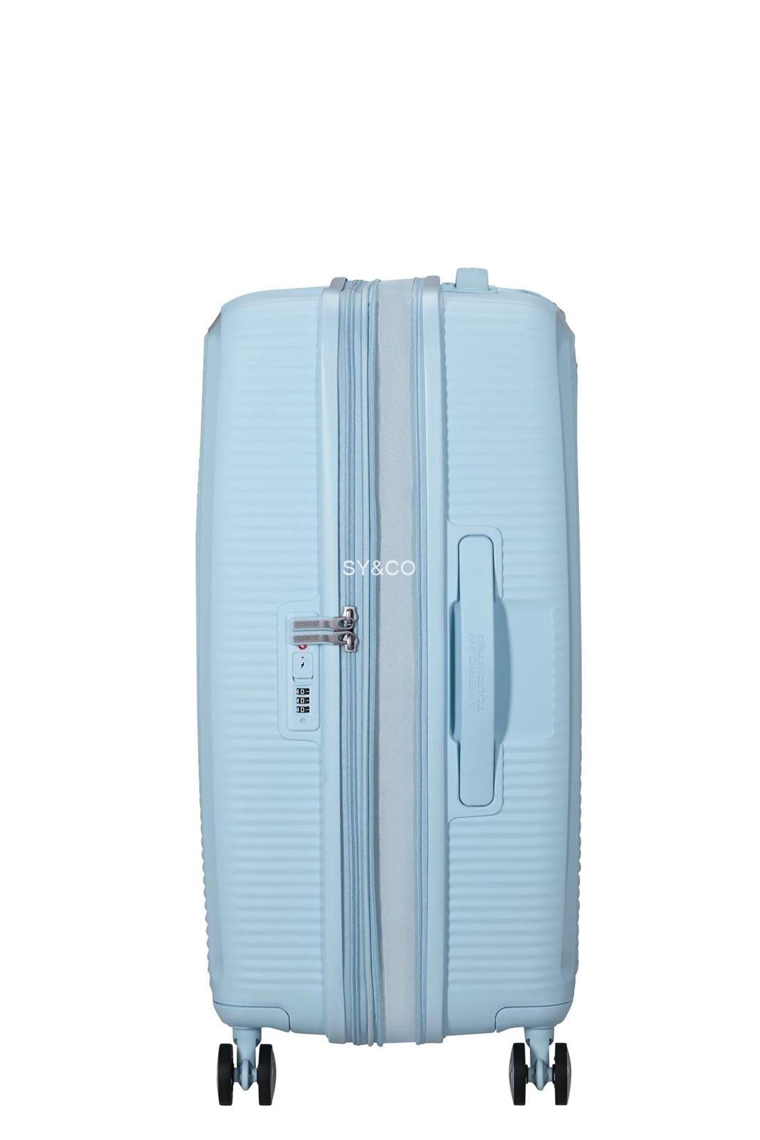 Maleta American Tourister Soundbox azul pastel 67cm - Imagen 5