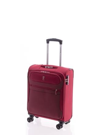 Maleta cabina 4 ruedas extensible Gladiator 3D rojo  55CM - Imagen 1