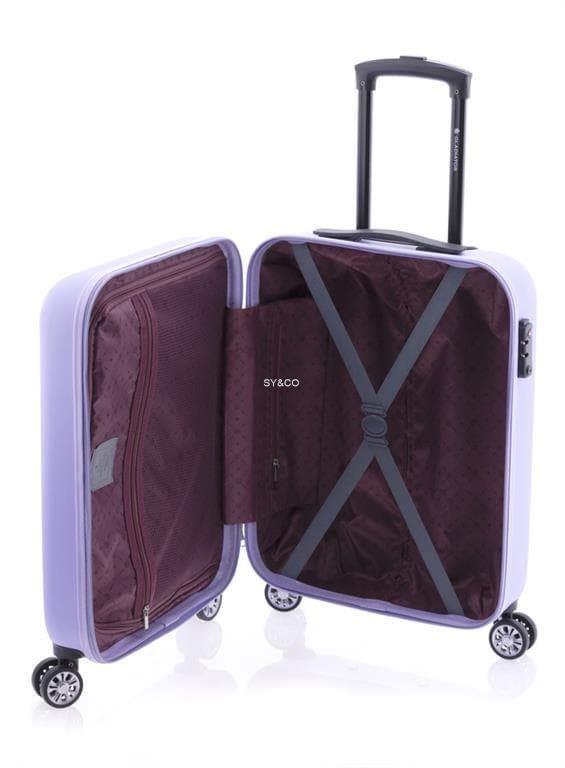 Maleta cabina 4 ruedas Gladiator Beetle lila 55 cm - Imagen 3