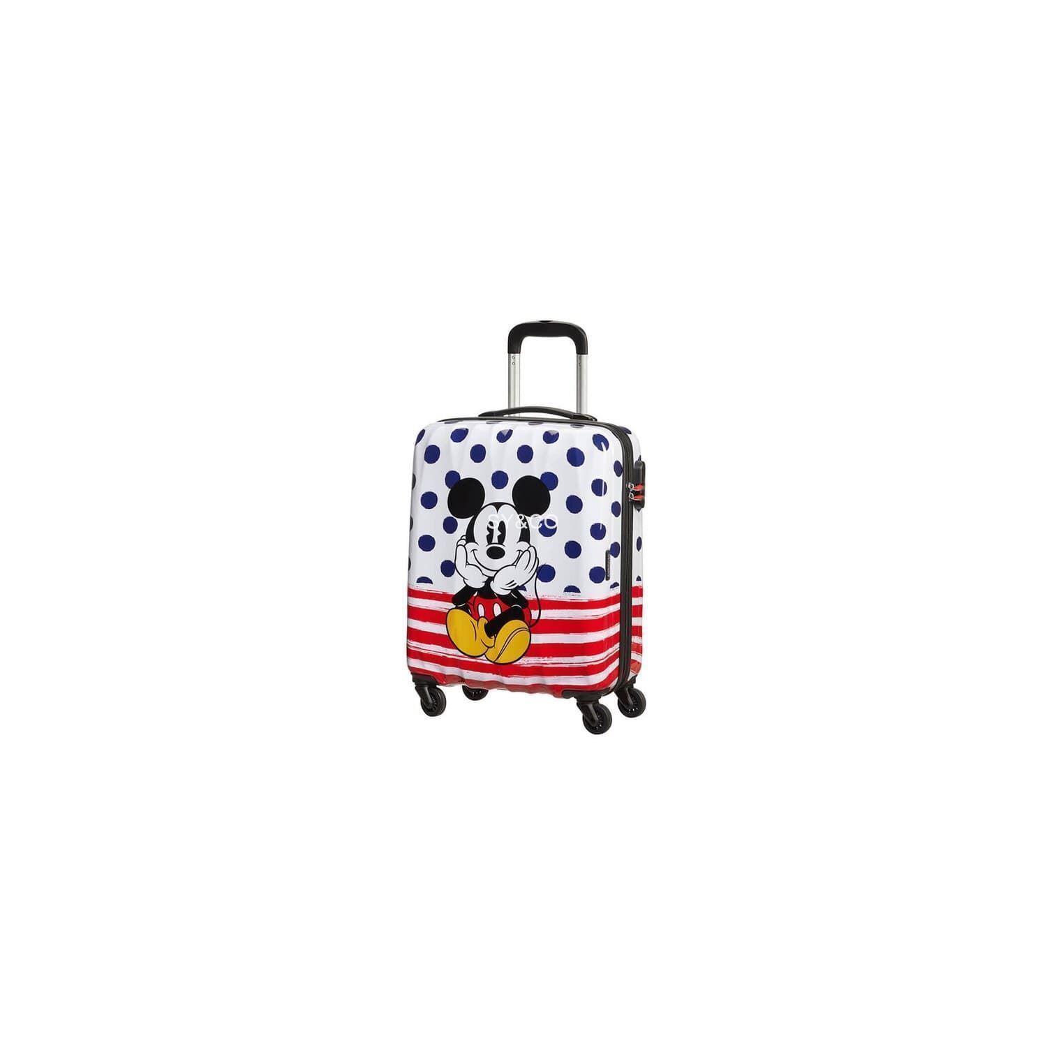 Maleta cabina Amerian Tourister Mickey blue dots - Imagen 1