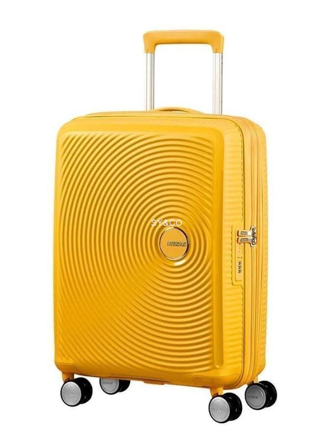 Maleta cabina American Tourister Soundbox amarillo 55cm extensible - Imagen 1