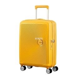 Maleta cabina American Tourister Soundbox amarillo 55cm extensible - Imagen 1