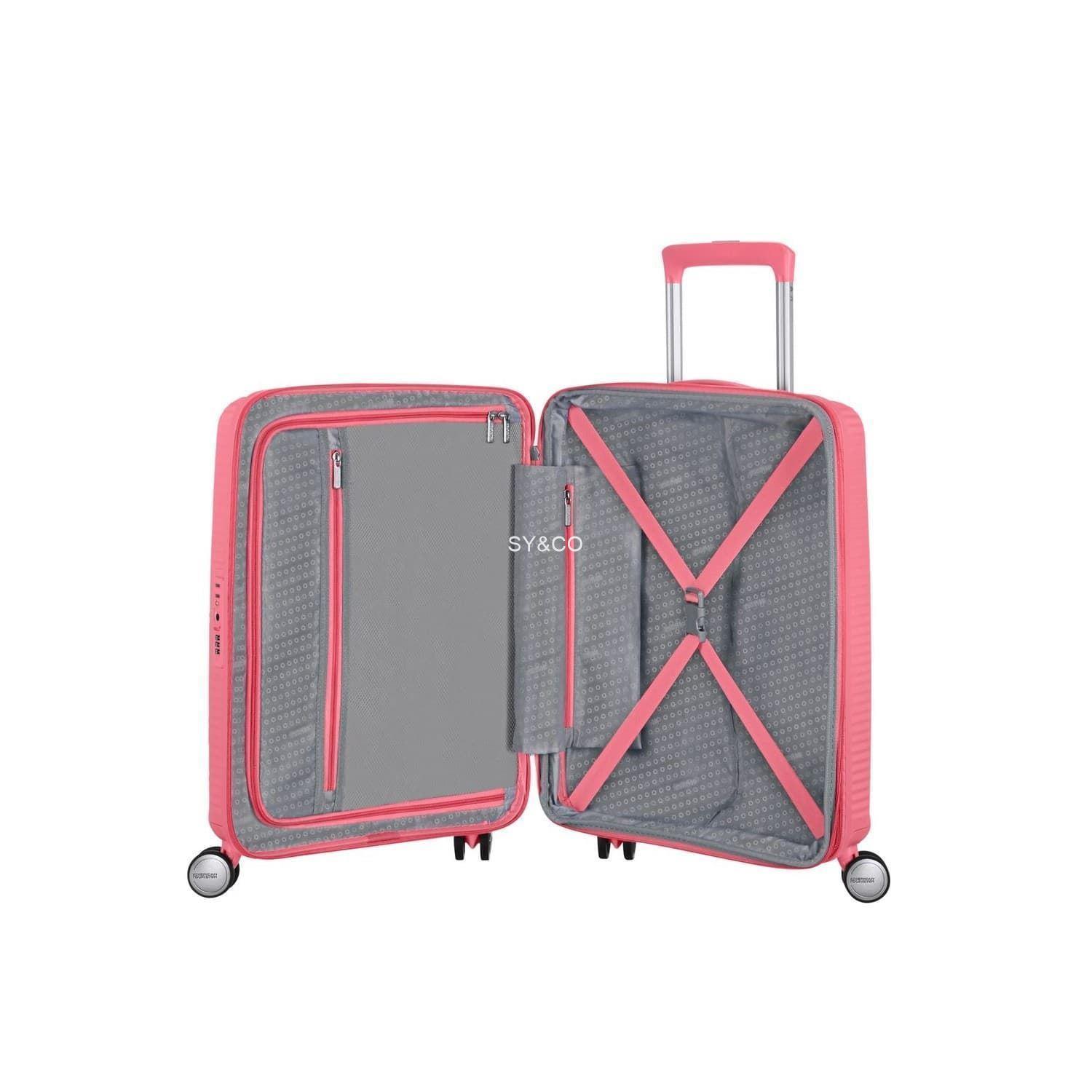 Maleta cabina American Tourister Soundbox coral 55cm extensible - Imagen 2