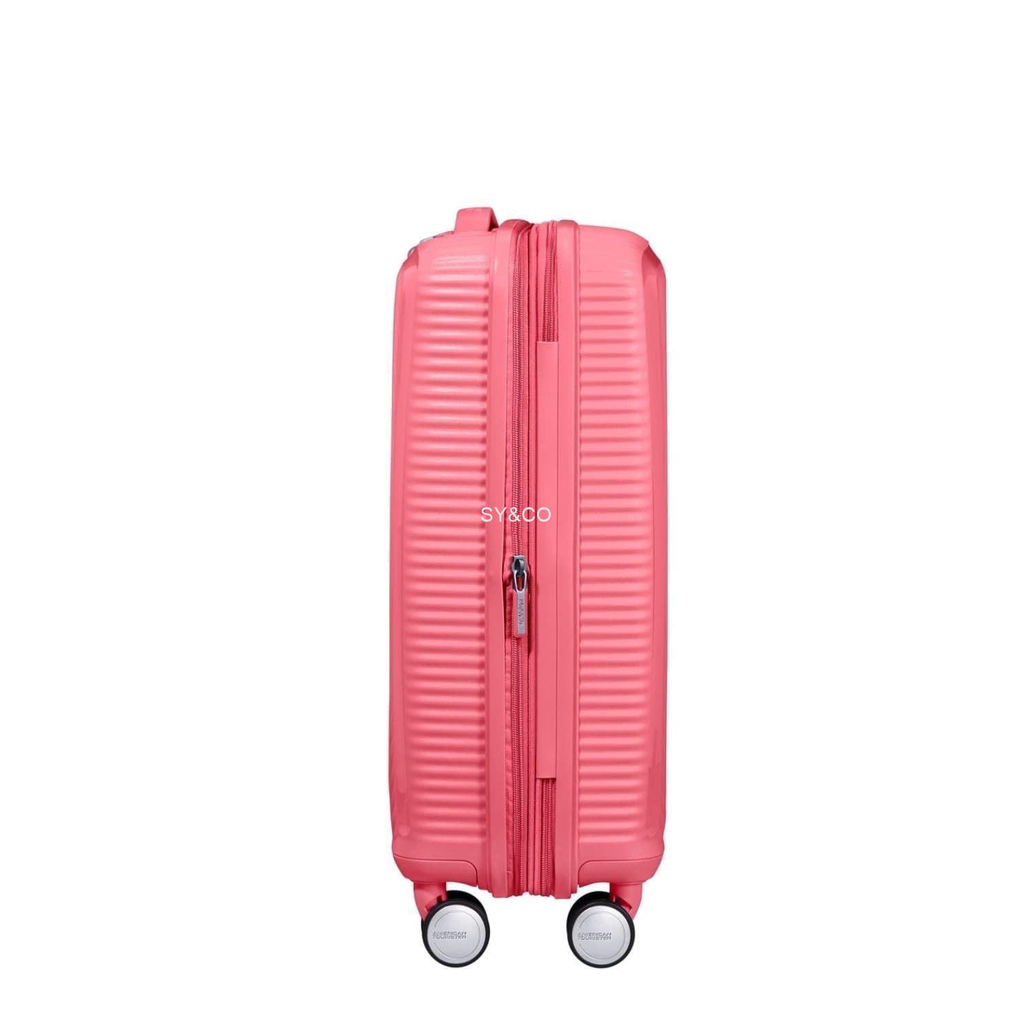 Maleta cabina American Tourister Soundbox coral 55cm extensible - Imagen 4