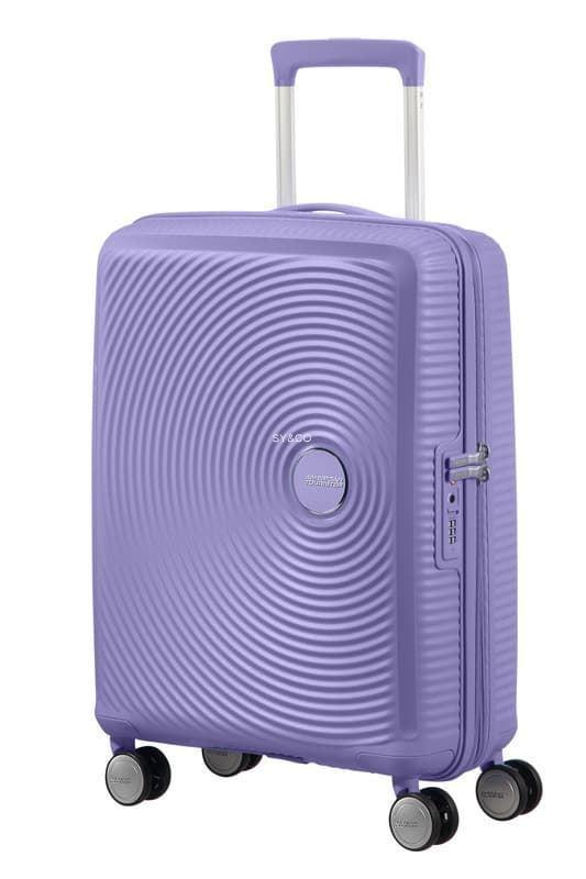 Maleta cabina American Tourister Soundbox lavanda 55cm extensible - Imagen 1