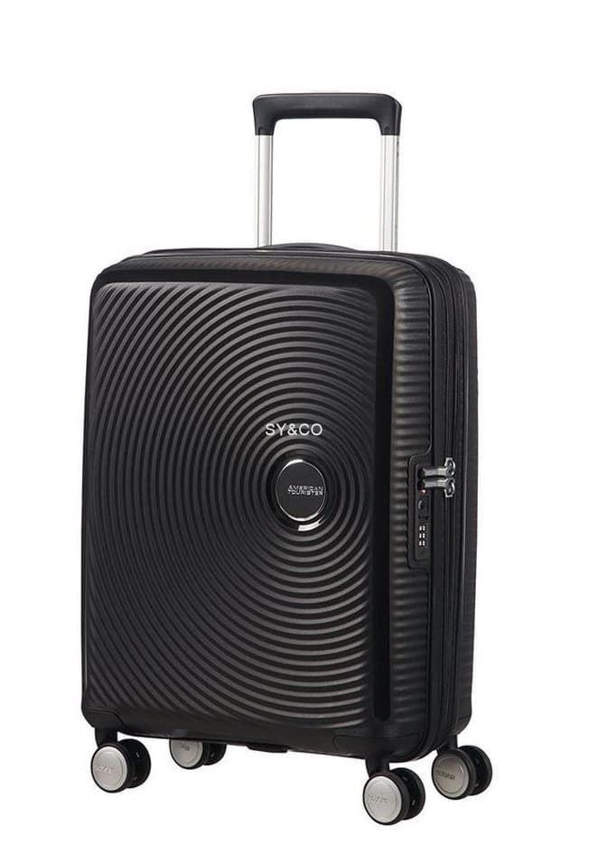 Maleta cabina American Tourister Soundbox negro 55cm extensible - Imagen 1