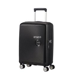 Maleta cabina American Tourister Soundbox negro 55cm extensible - Imagen 1