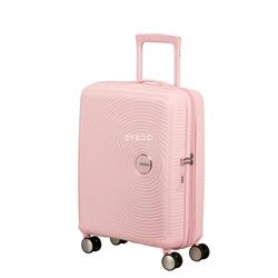 Maleta cabina American Tourister Soundbox rosa pastel 55cm extensible - Imagen 1