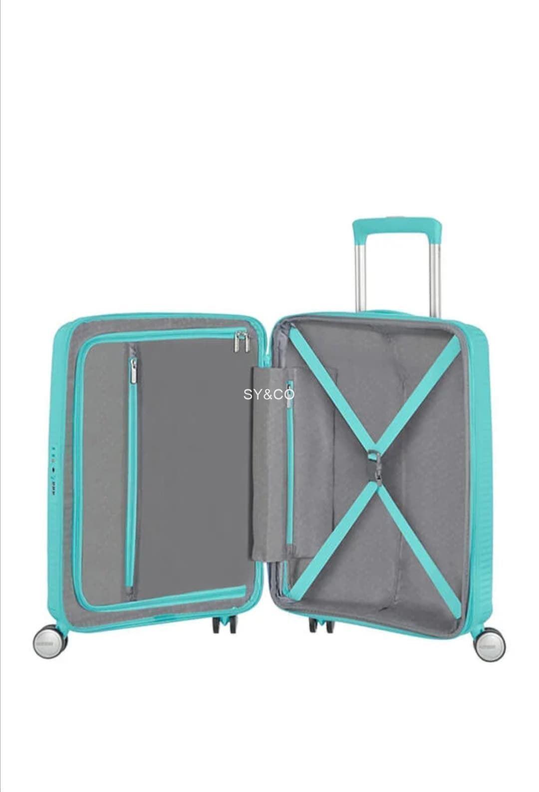 Maleta cabina American Tourister Soundbox turquesa 55cm - Imagen 5